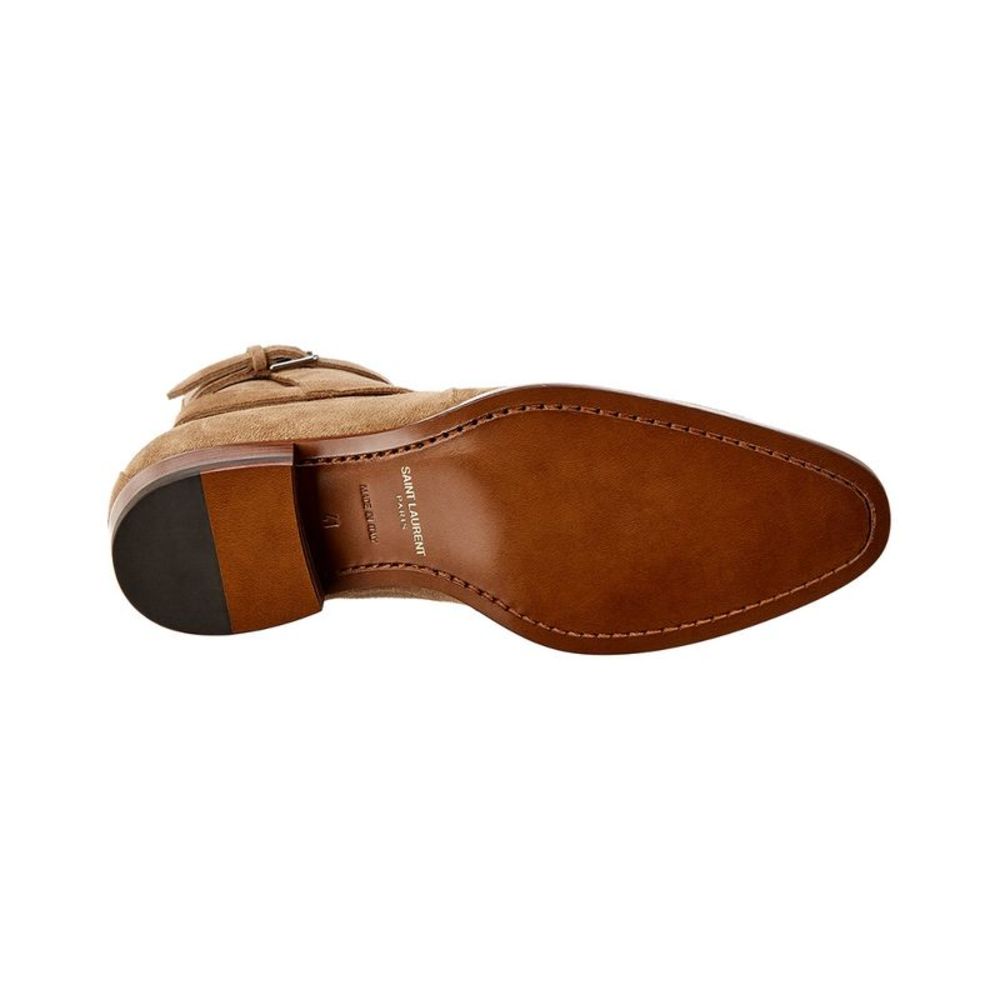 Saint Laurent Wyatt Jodhpur Suede Boot, Brown - Picture 4 of 5